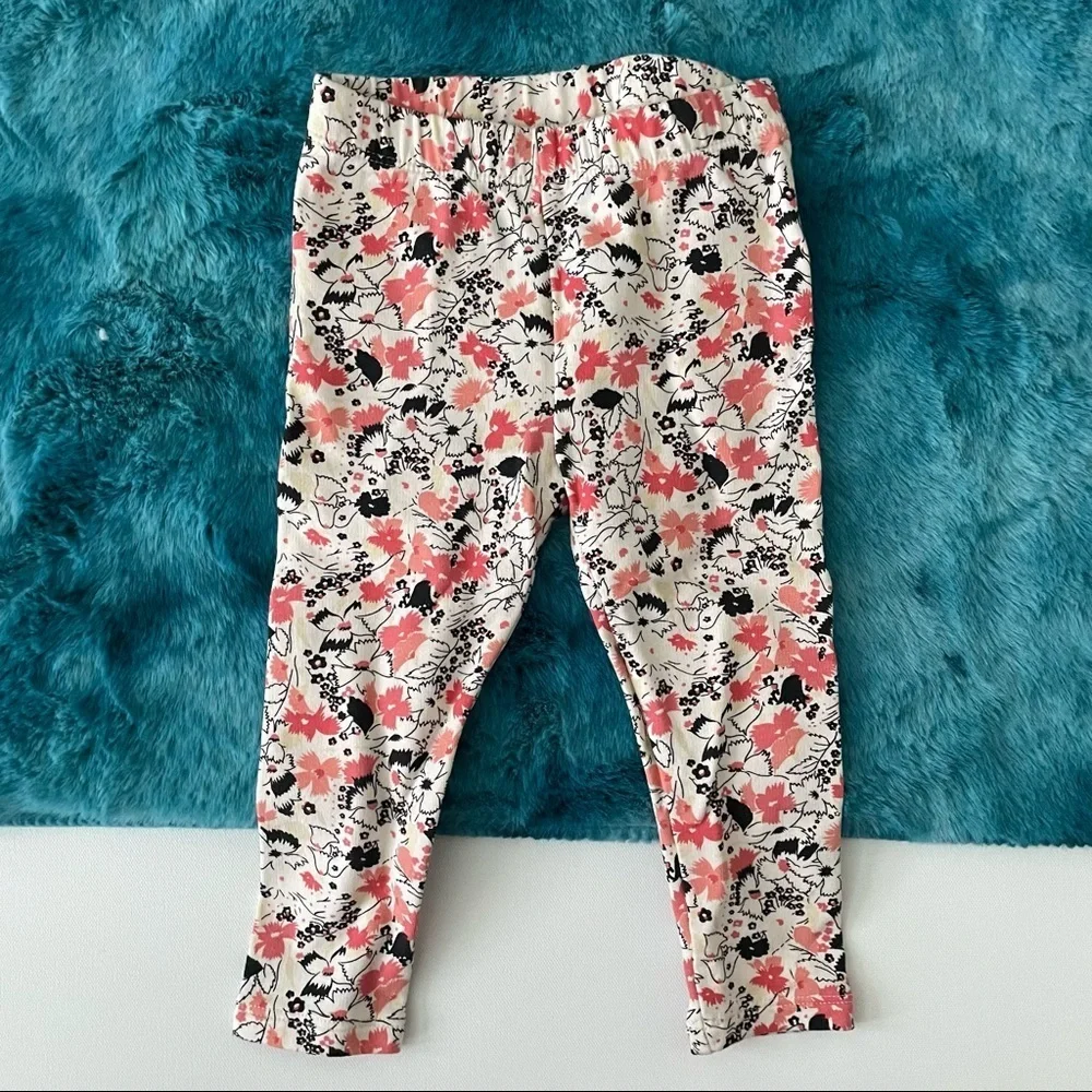 Baby Gap Toddler Girl Floral Print Pants Size 18-24 Months